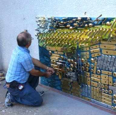 installing hardware makes art -Unioin Hardware photo