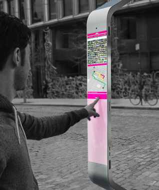technology payphone redesign sidewalk-designillus